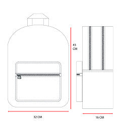 Mochila Monster High Feeling Fierce 43 cm - BONECADA