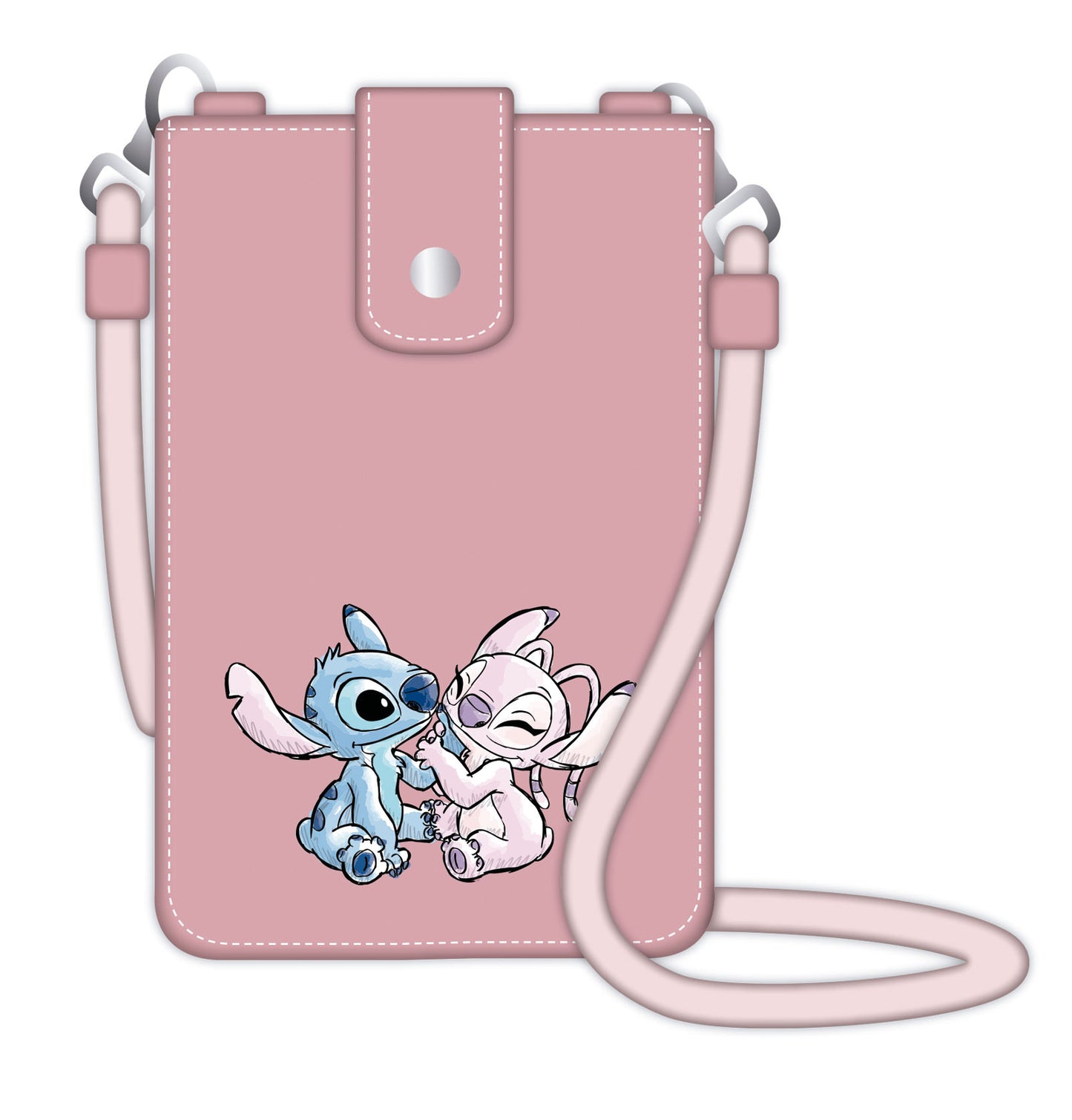 Bolsa telemovel Stitch e Angel