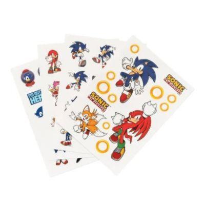 Set de 56 Autocolantes Decorativos Sonic the Hedgehog – Gadget Decals (4 Folhas)