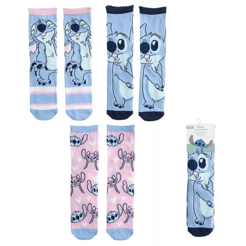 3 pares de meias Stitch Expressions (27-34)