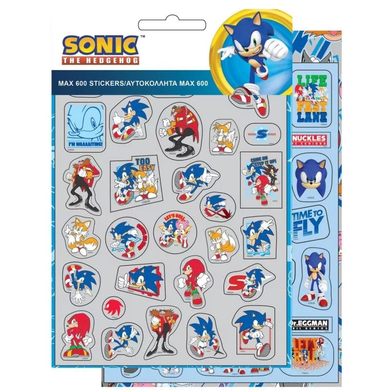 600 Autocolantes Sonic