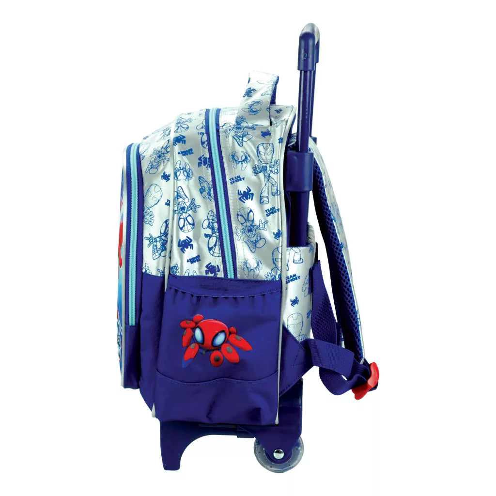 Mochila Trolley creche ou pré-escolar Spidey Glow 32cm