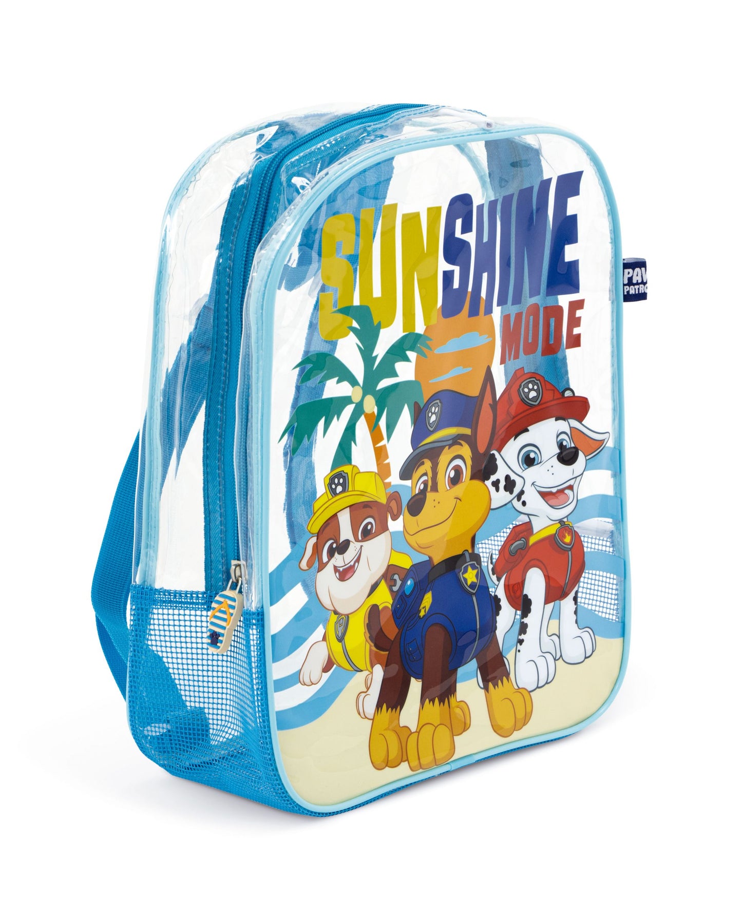 Mochila praia com rede Patrulha Pata - Sunshine Mode