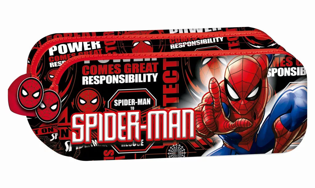 Estojo com 2 compartimentos Spiderman Fight On