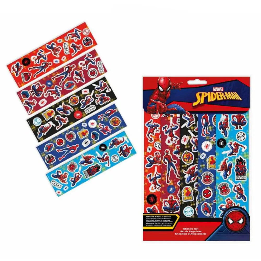 Autocolantes Spiderman Web 5 folhas