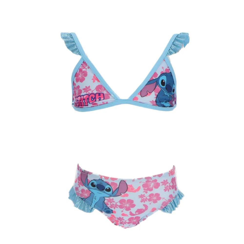Bikini Stitch Rosa | Azul Claro - BONECADA