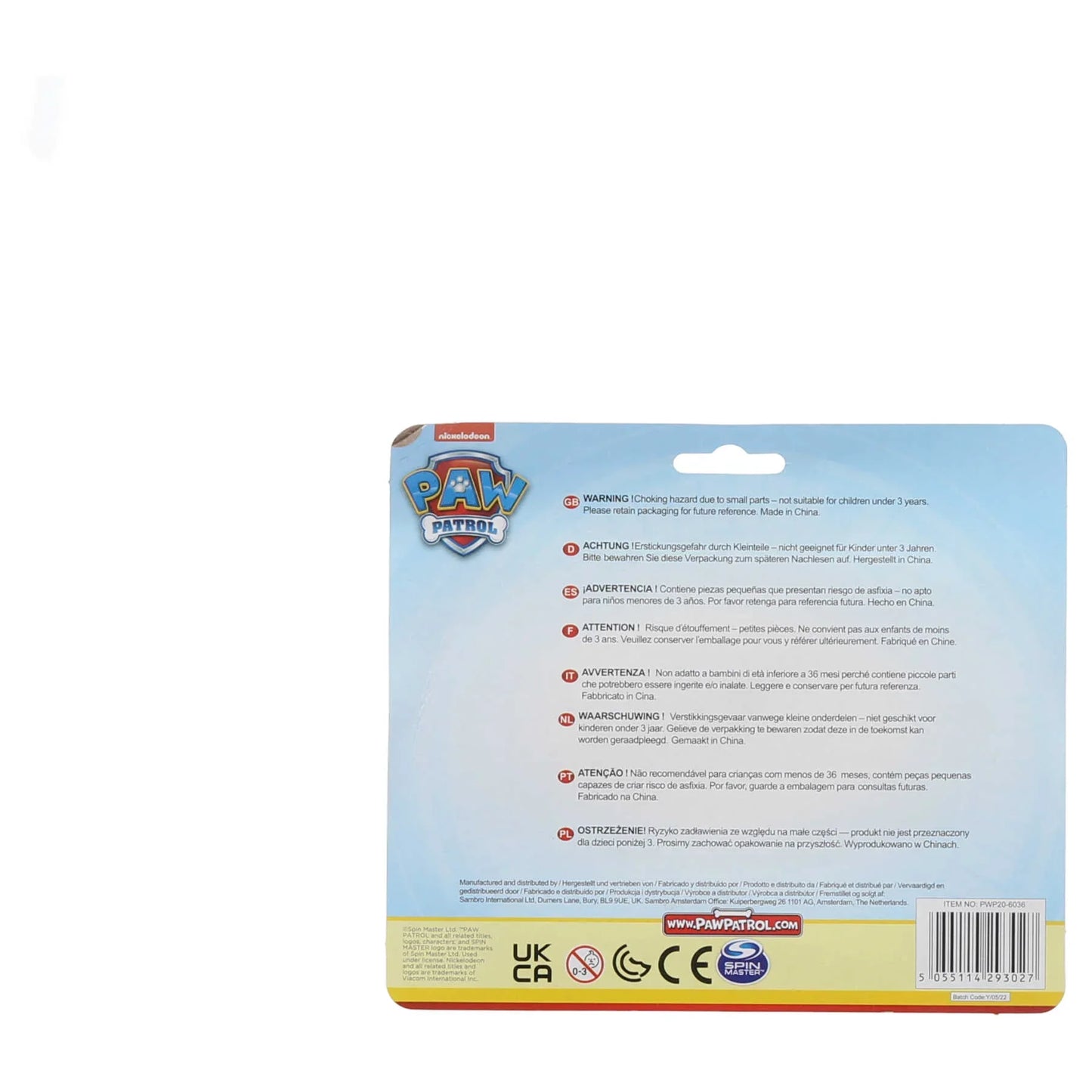 Brinquedo água Patrulha Pata - BONECADA