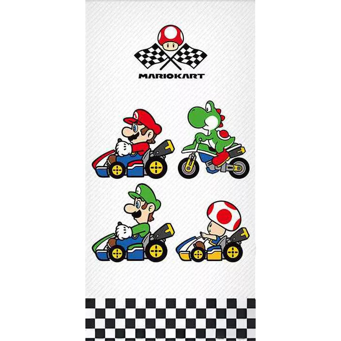 Toalha praia algodão Super Mario Grand Prix