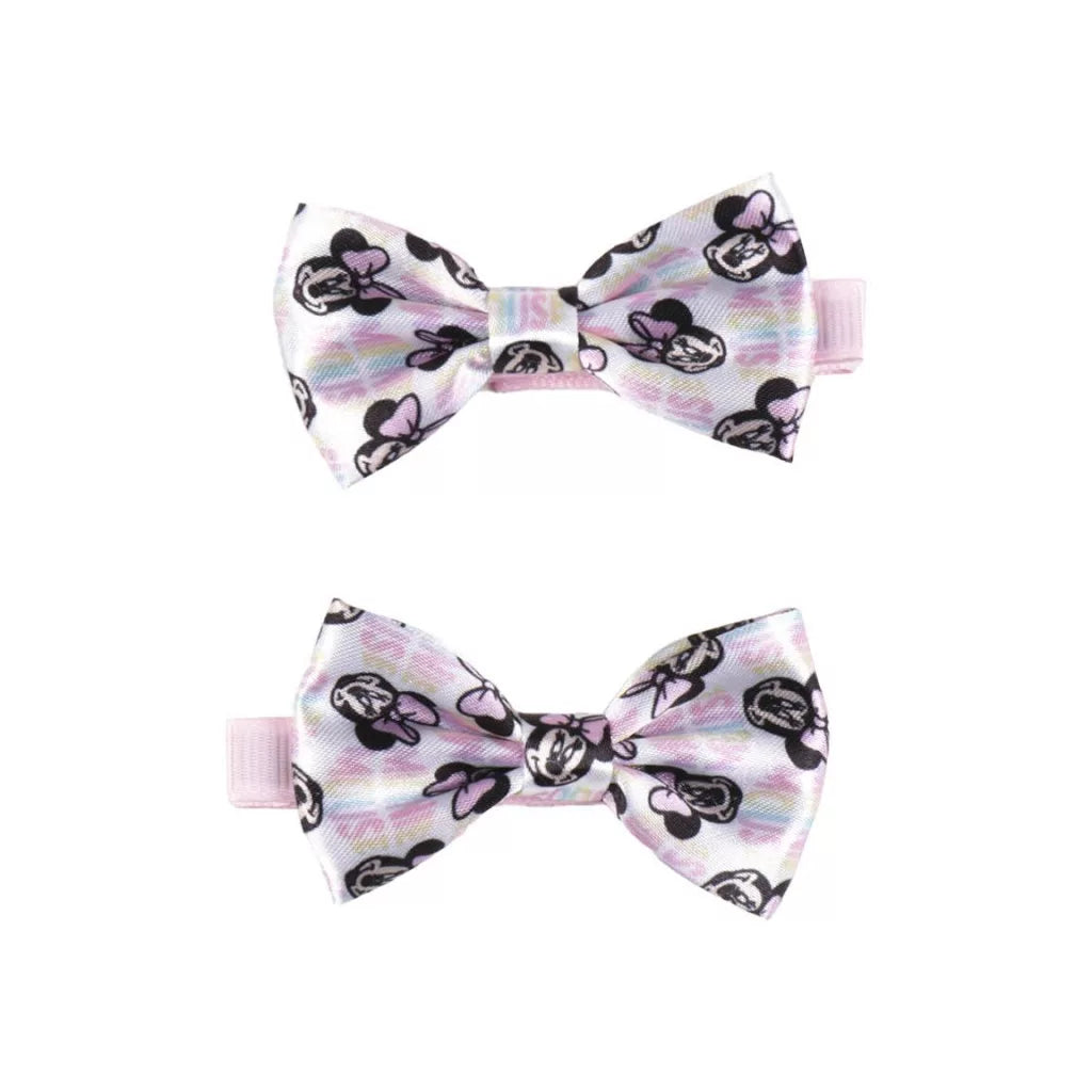 Conjunto ganchos e elástico cabelo Minnie