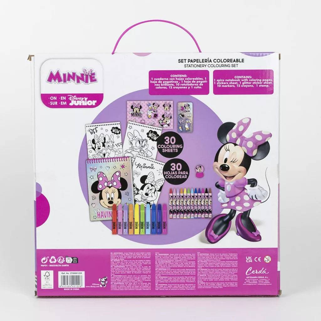 Conjunto de desenho Minnie Smiles