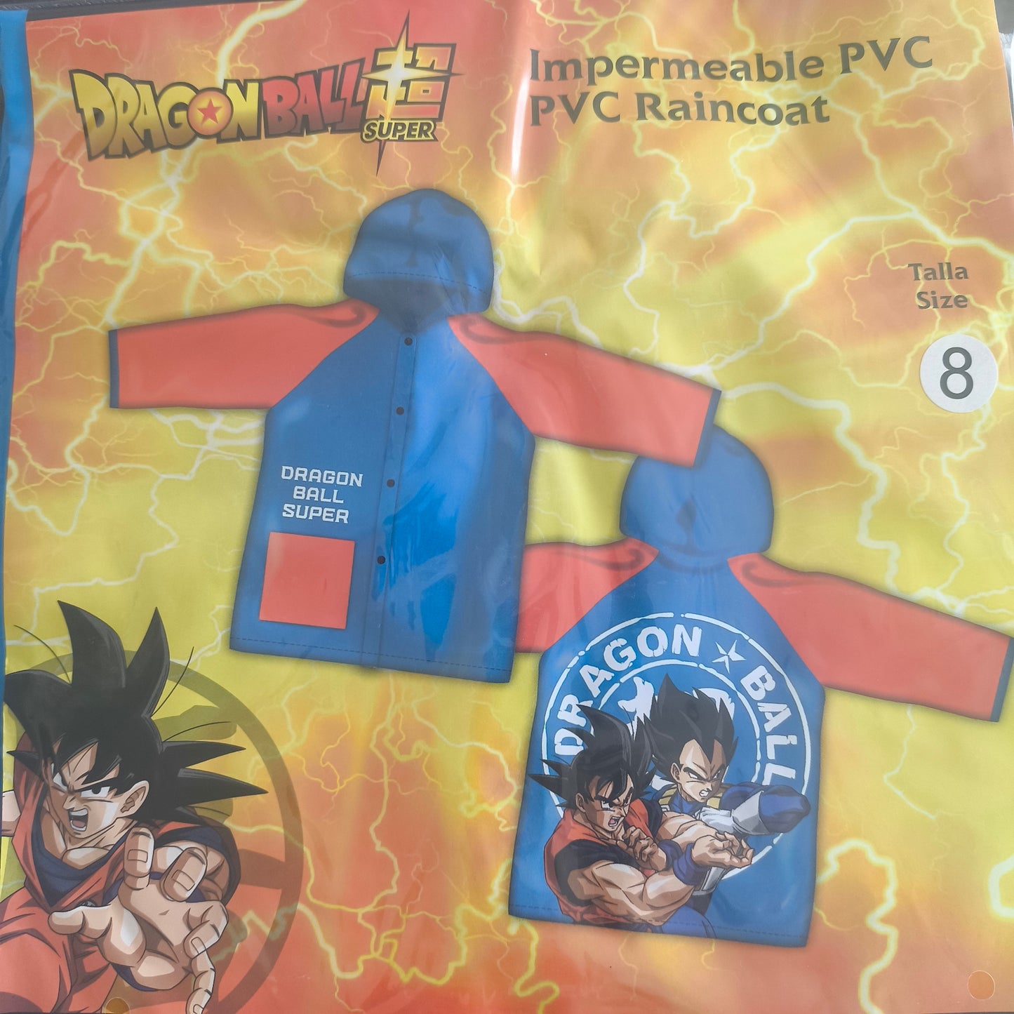 Capa de chuva Dragon Ball (4-8 anos) - BONECADA