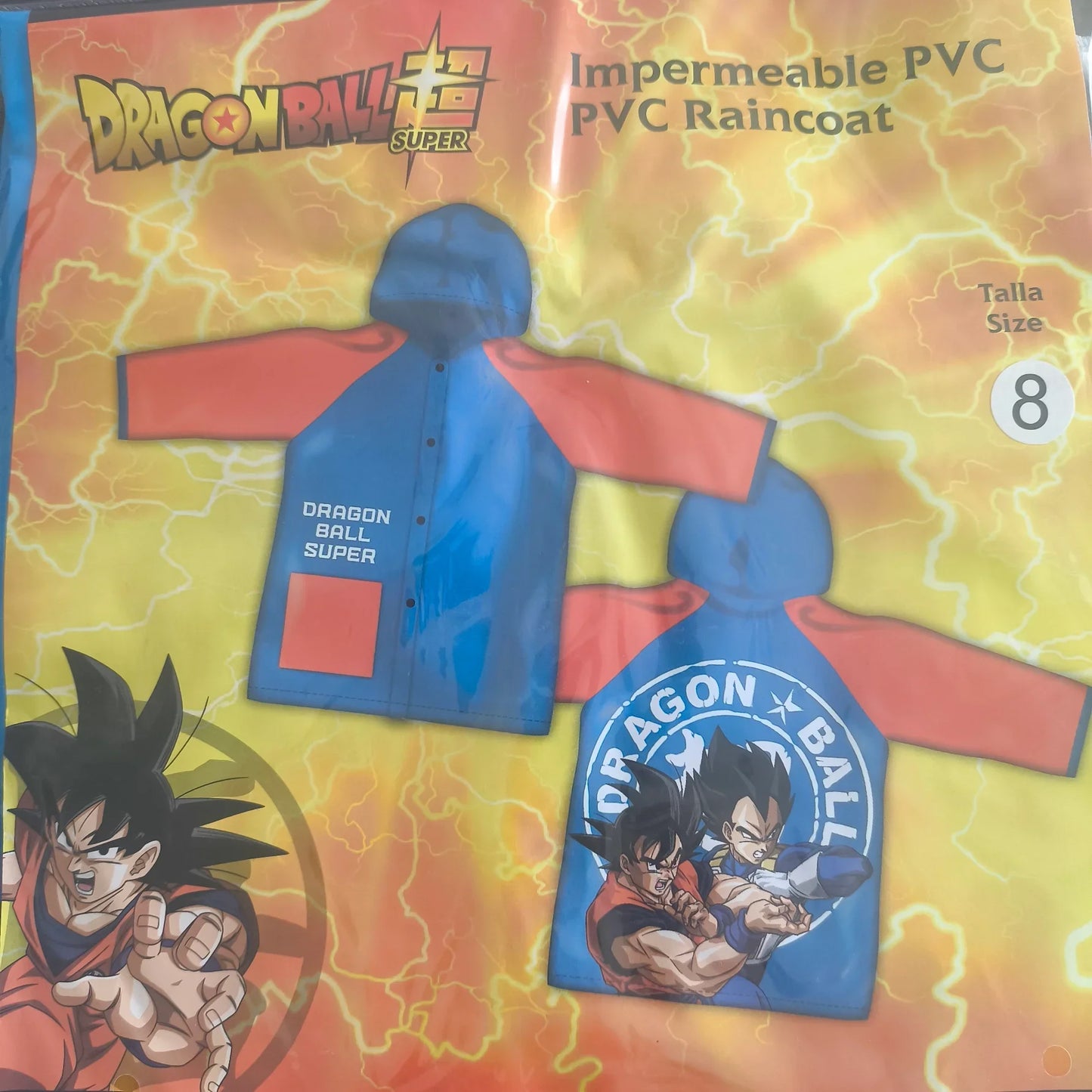 Capa de chuva Dragon Ball (4-8 anos) - BONECADA