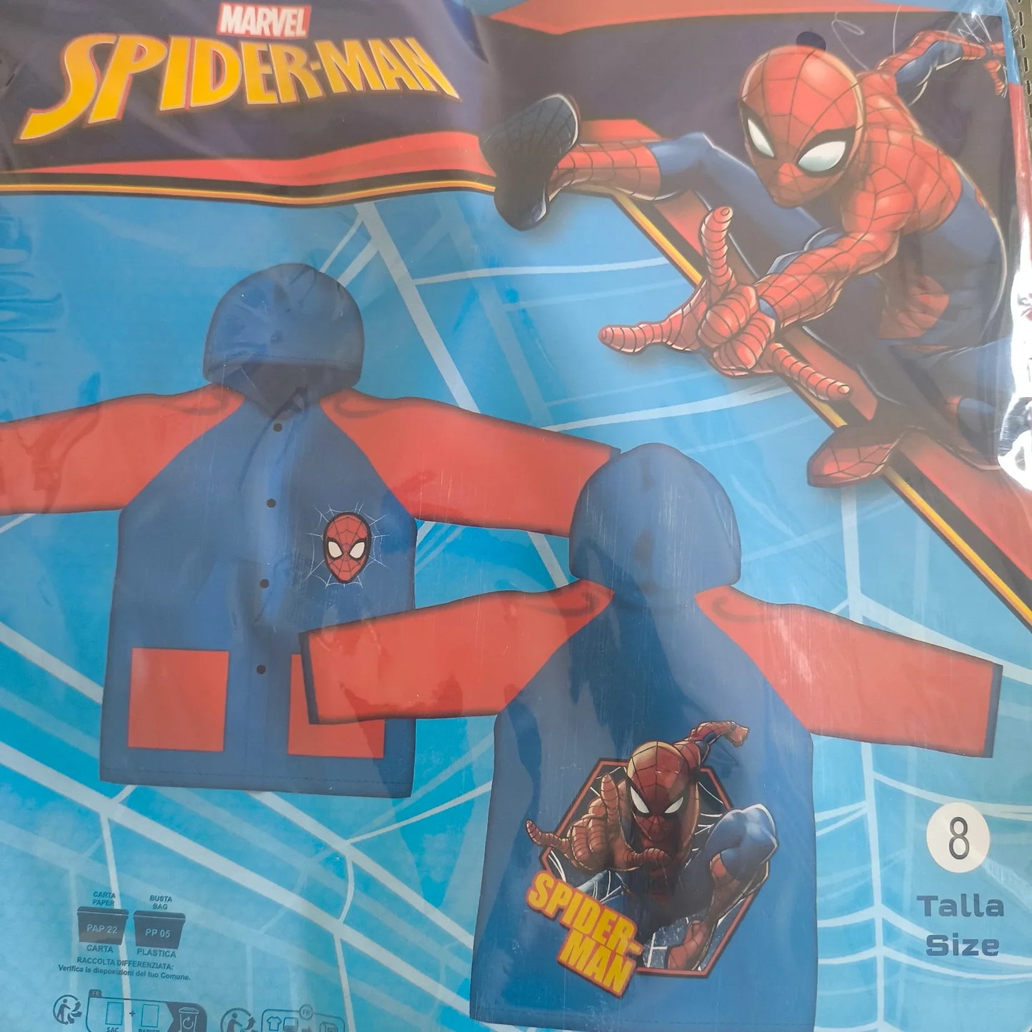 Capa de chuva Spiderman (4-8 anos) - BONECADA