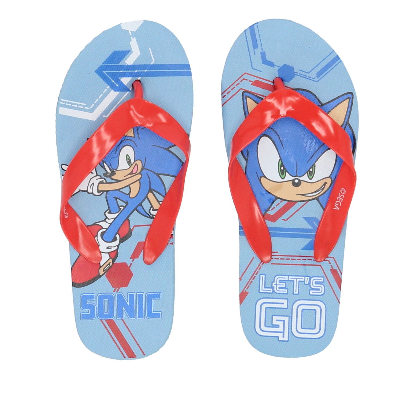 Chinelos Praia Sonic - vermelho - BONECADA