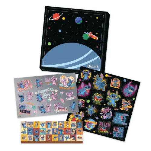 Conjunto Autocolantes e cenário Stitch