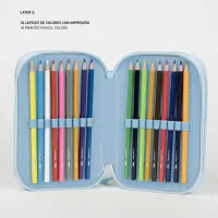 Conjunto Escolar Bluey com estojo triplo - BONECADA