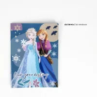 Conjunto escolar Frozen com estojo, tema infantil, personagens Elsa e Anna, itens para escola.