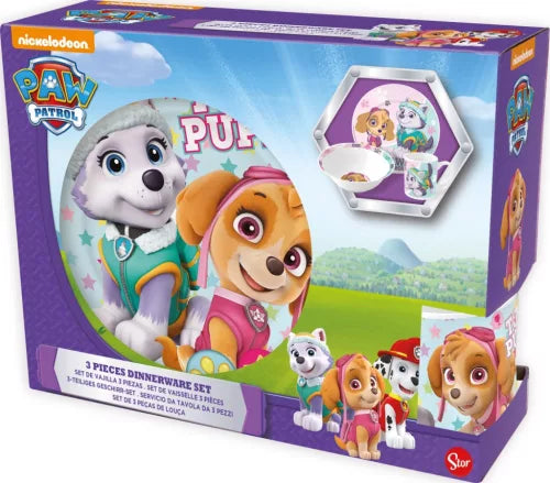 Conjunto Refeição Cerâmica Stars Patrulha Pata