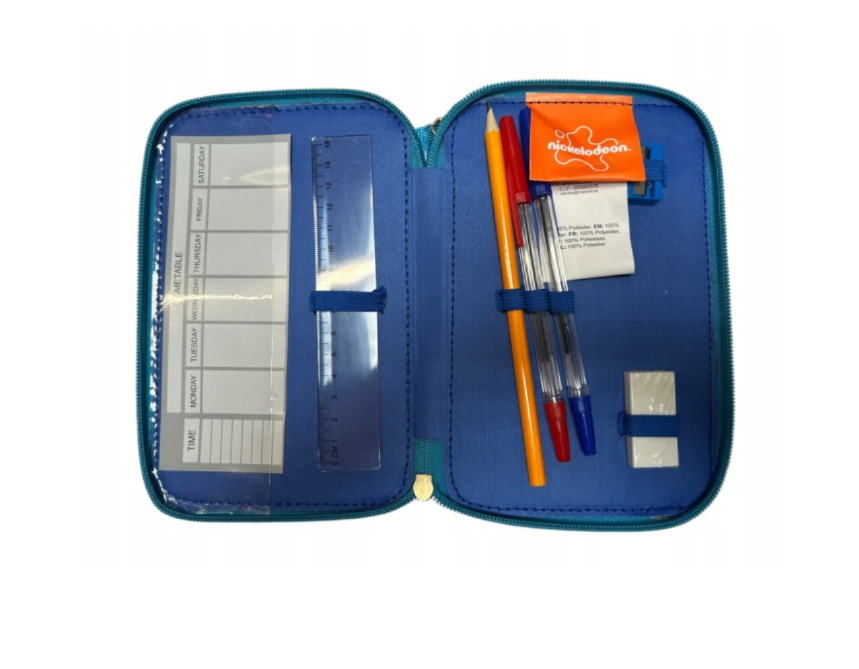 Conjunto Escolar Patrulha Pata Chase com estojo triplo