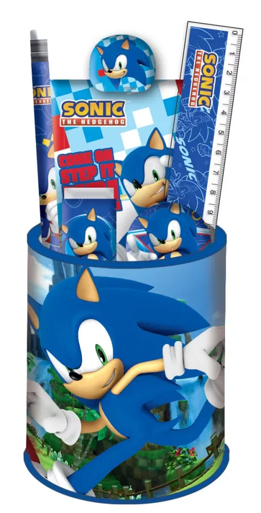 Conjunto escolar Sonic Rush (7 peças) - BONECADA
