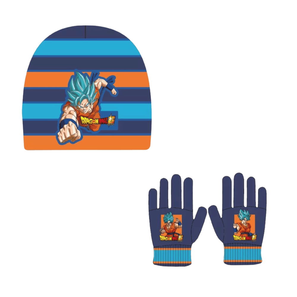 Conjunto gorro e luvas Dragon Ball Saiyan - BONECADA