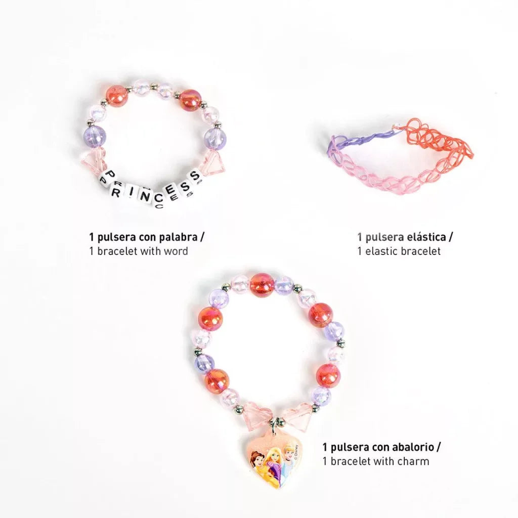 Conjunto de pulseiras Princesas Disney Heart - BONECADA