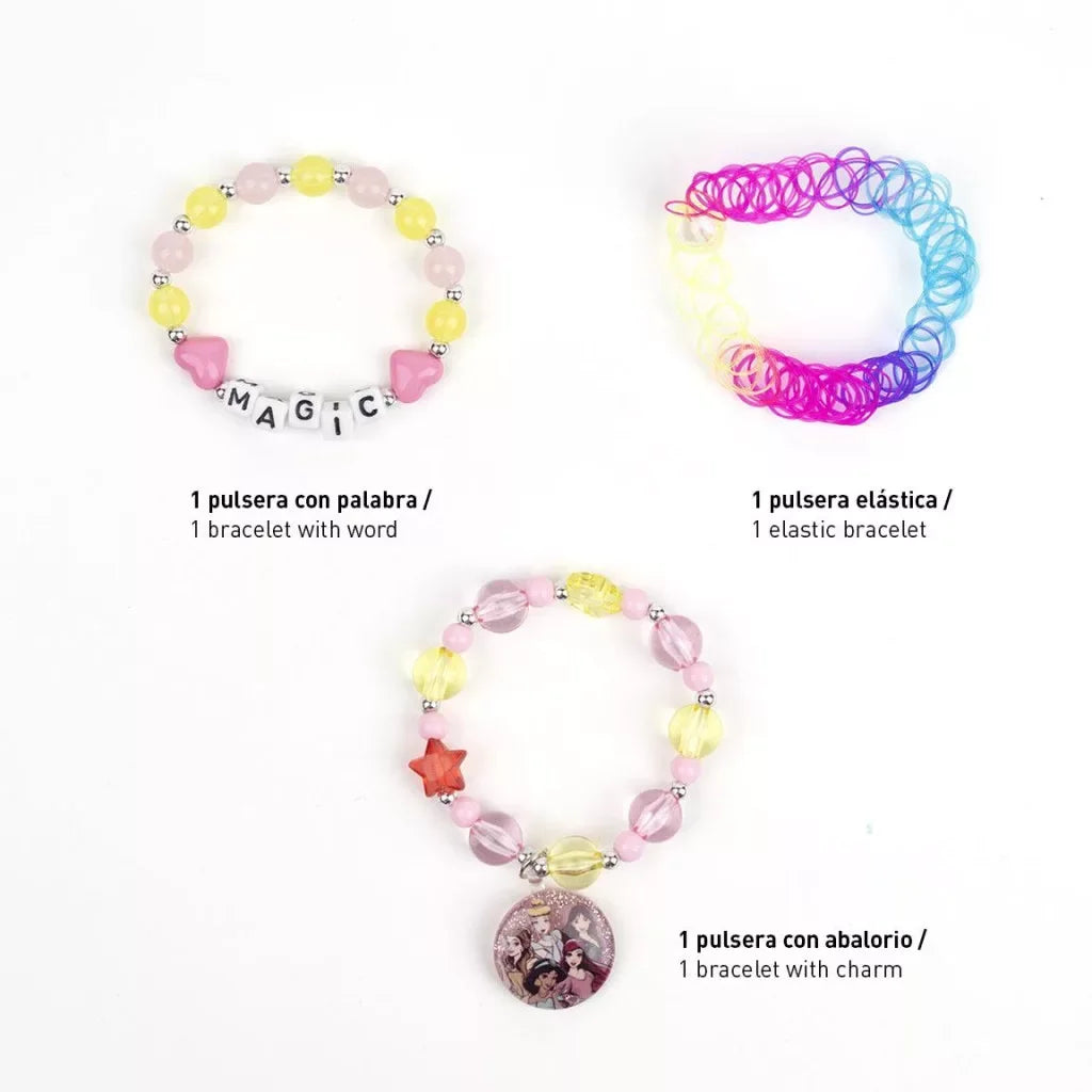 Conjunto de pulseiras Princesas Disney Magic - BONECADA