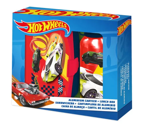 Conjunto garrafa e sanduicheira Hot Wheels - BONECADA