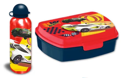 Conjunto garrafa e sanduicheira Hot Wheels - BONECADA