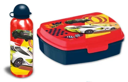 Conjunto garrafa e sanduicheira Hot Wheels - BONECADA