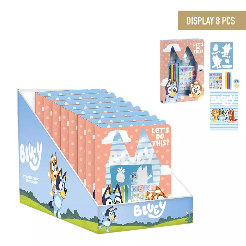 Conjunto colorir Bluey Let's Do This