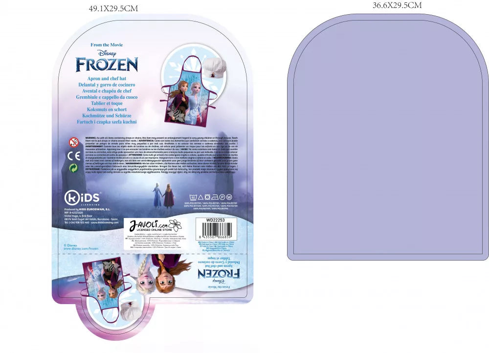 Avental e Chapéu Cozinha Frozen Whispers