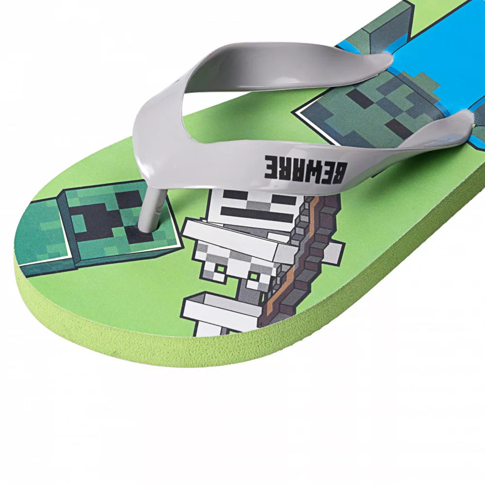 Chinelos de praia Minecraft