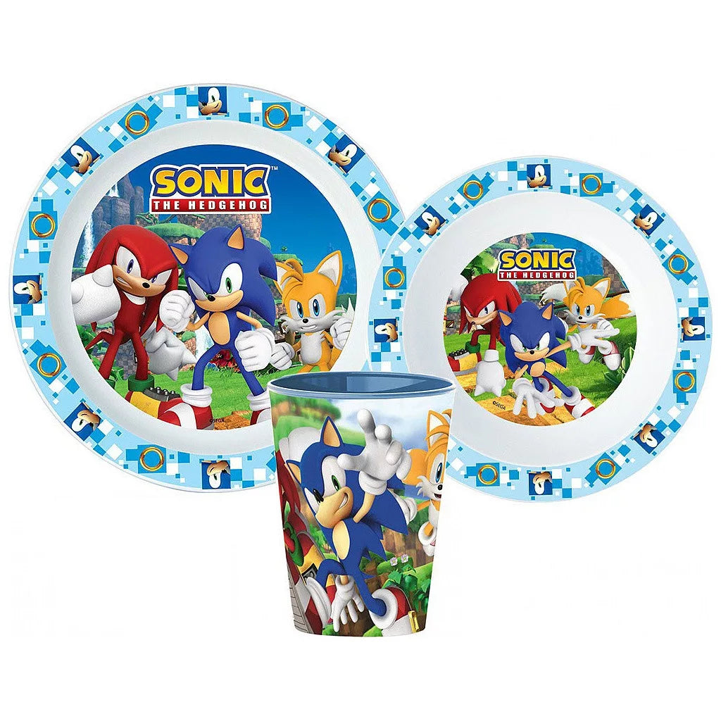 Conjunto refeição plástico Sonic