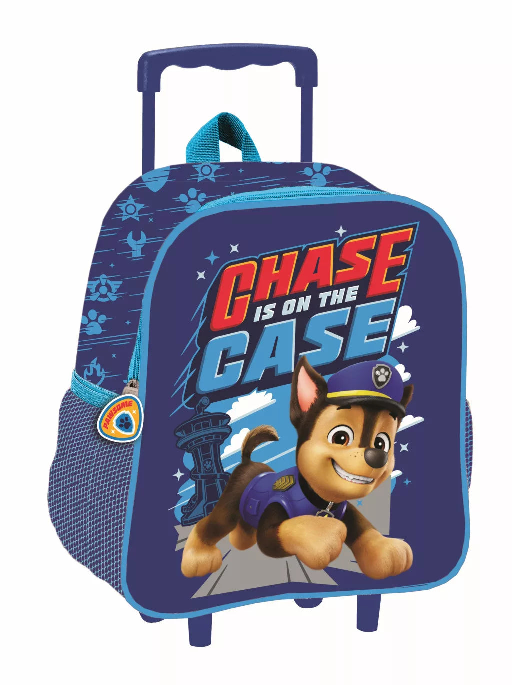 Mochila Trolley pré-escolar 3D Infantil Patrulha Pata Chase is on the Case 32 cm