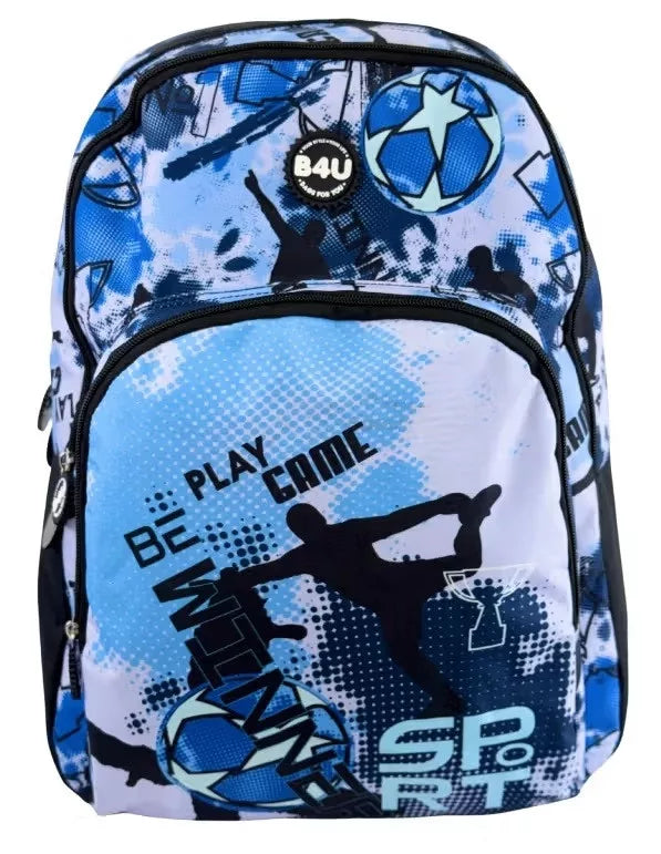 Mochila Escolar Futebol Be Winner 44 cm