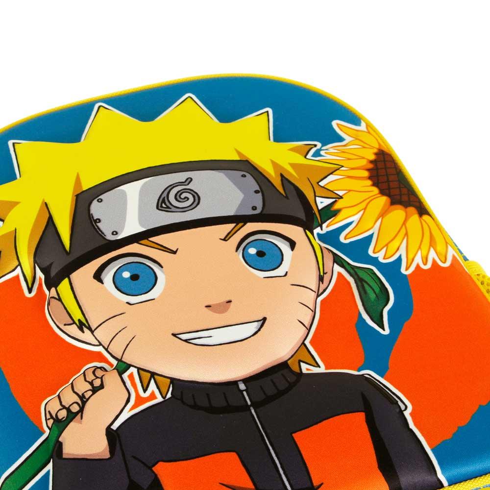 Mochila 3D com Rodas pré-escolar Naruto Peace - BONECADA