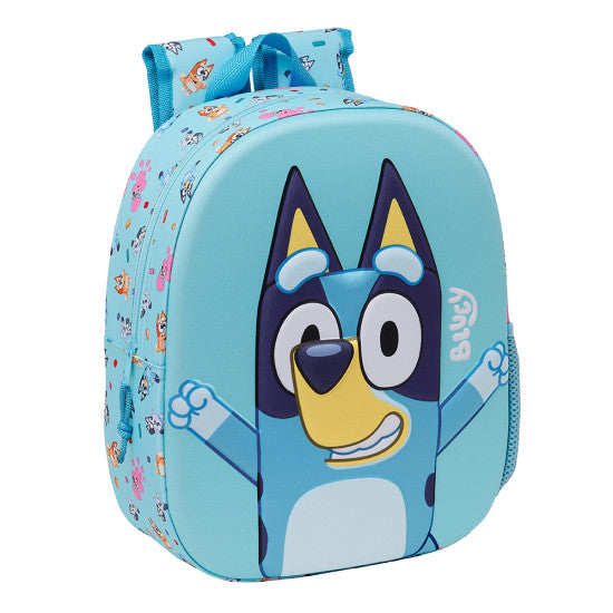 Mochila pré-escolar Bluey 3D - 31 cm - BONECADA