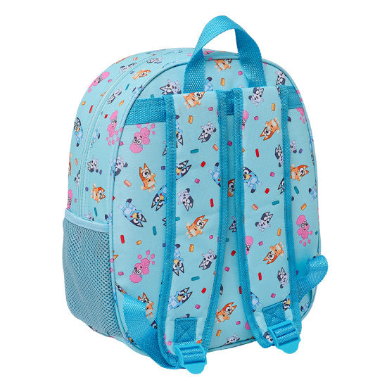 Mochila pré-escolar Bluey 3D - 31 cm - BONECADA