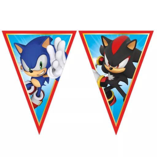 Faixa decorativa festa Sonic