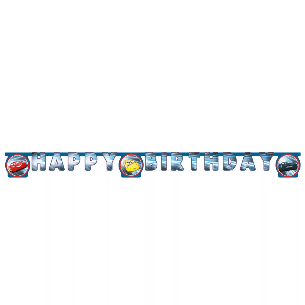 Faixa Happy Birthday Cars Victory Is Mine