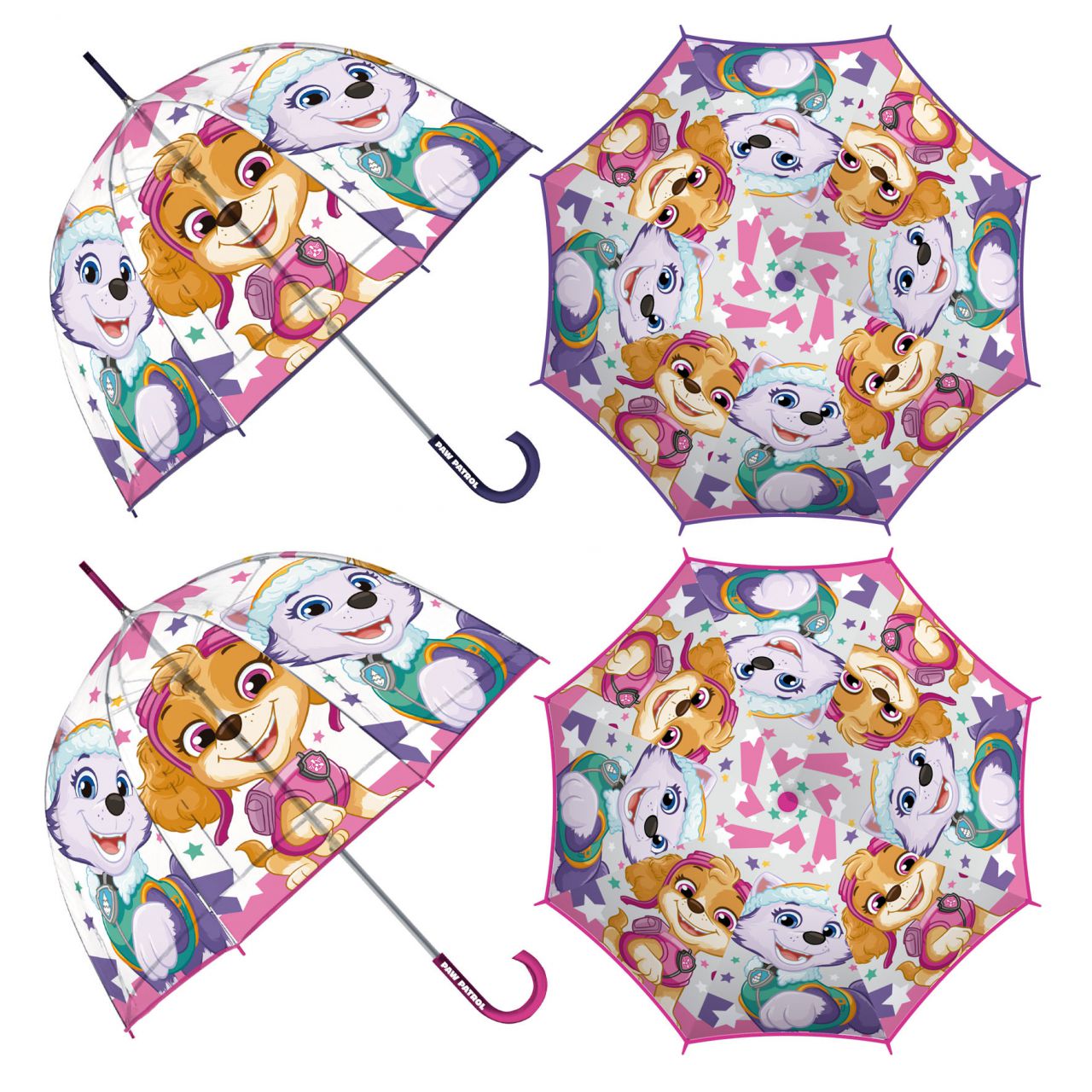 Guarda-chuva Patrulha Pata Skye - 2 cores - BONECADA