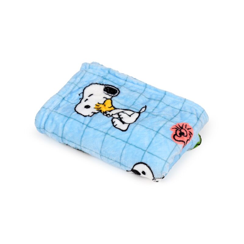 Peluche e cobertor de viagem 2 em 1 Blankeazzz Peanuts Snoopy & Woodstock