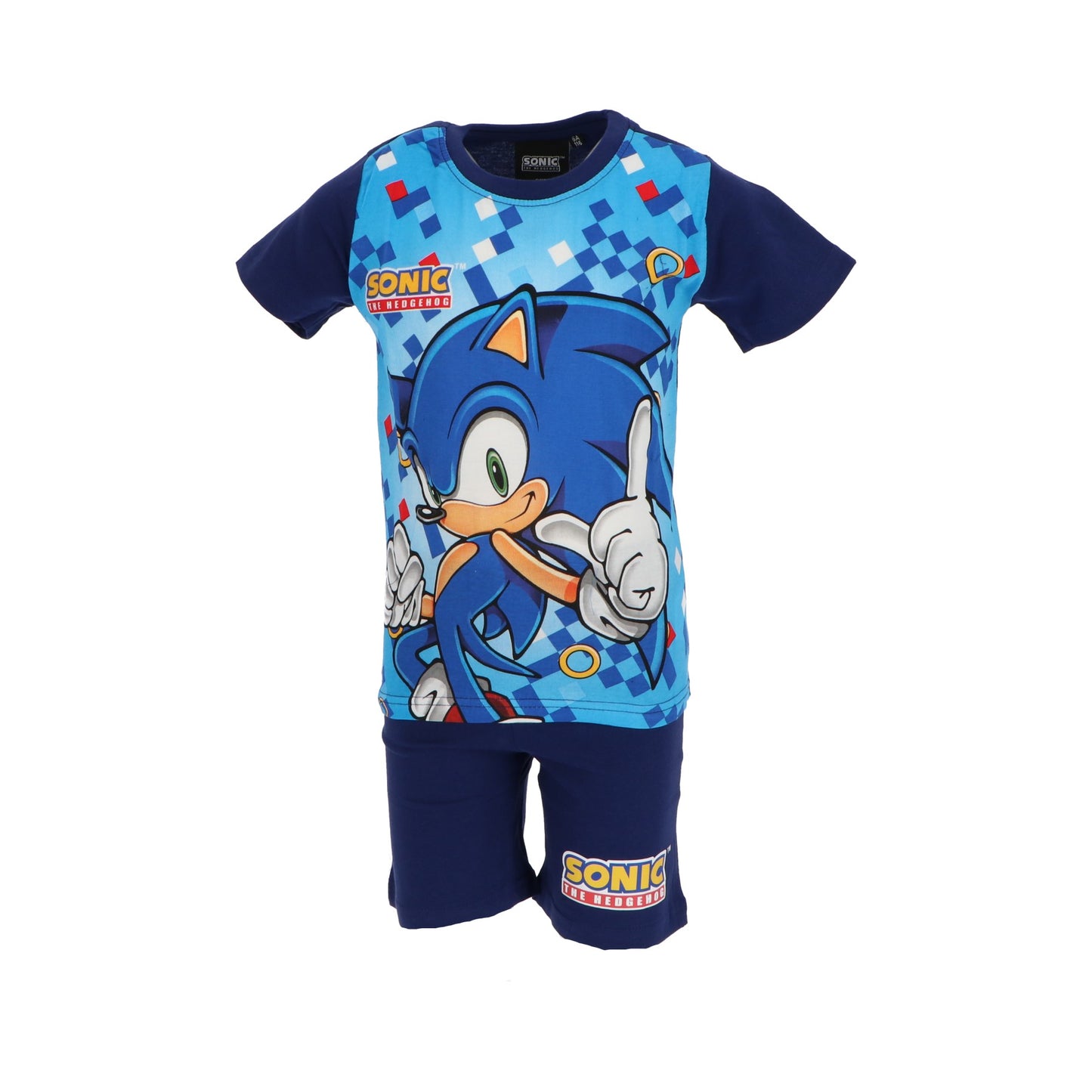 Pijama manga curta Sonic - BONECADA
