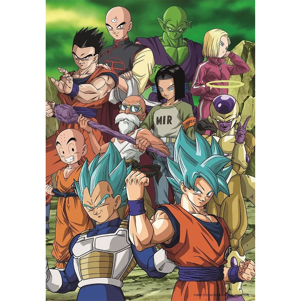Puzzle 104 peças Dragon Ball Universe 7 Team - BONECADA