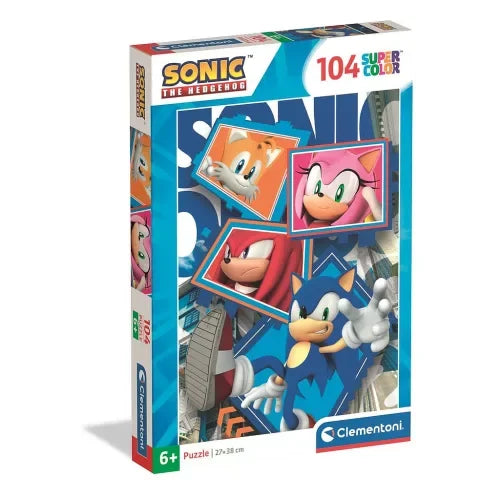 Puzzle 104 peças Sonic - BONECADA