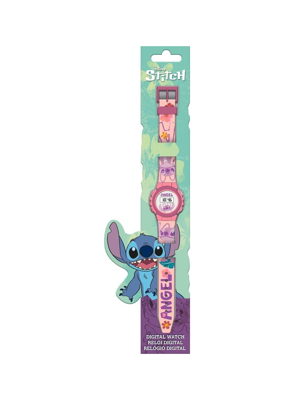 Relógio Digital Stitch - Angel