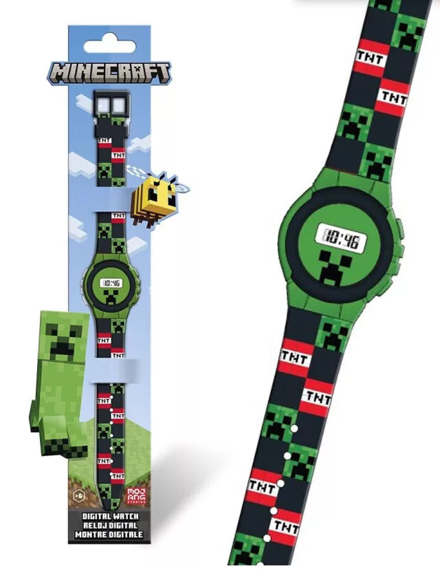 Relógio Digital Minecraft TNT