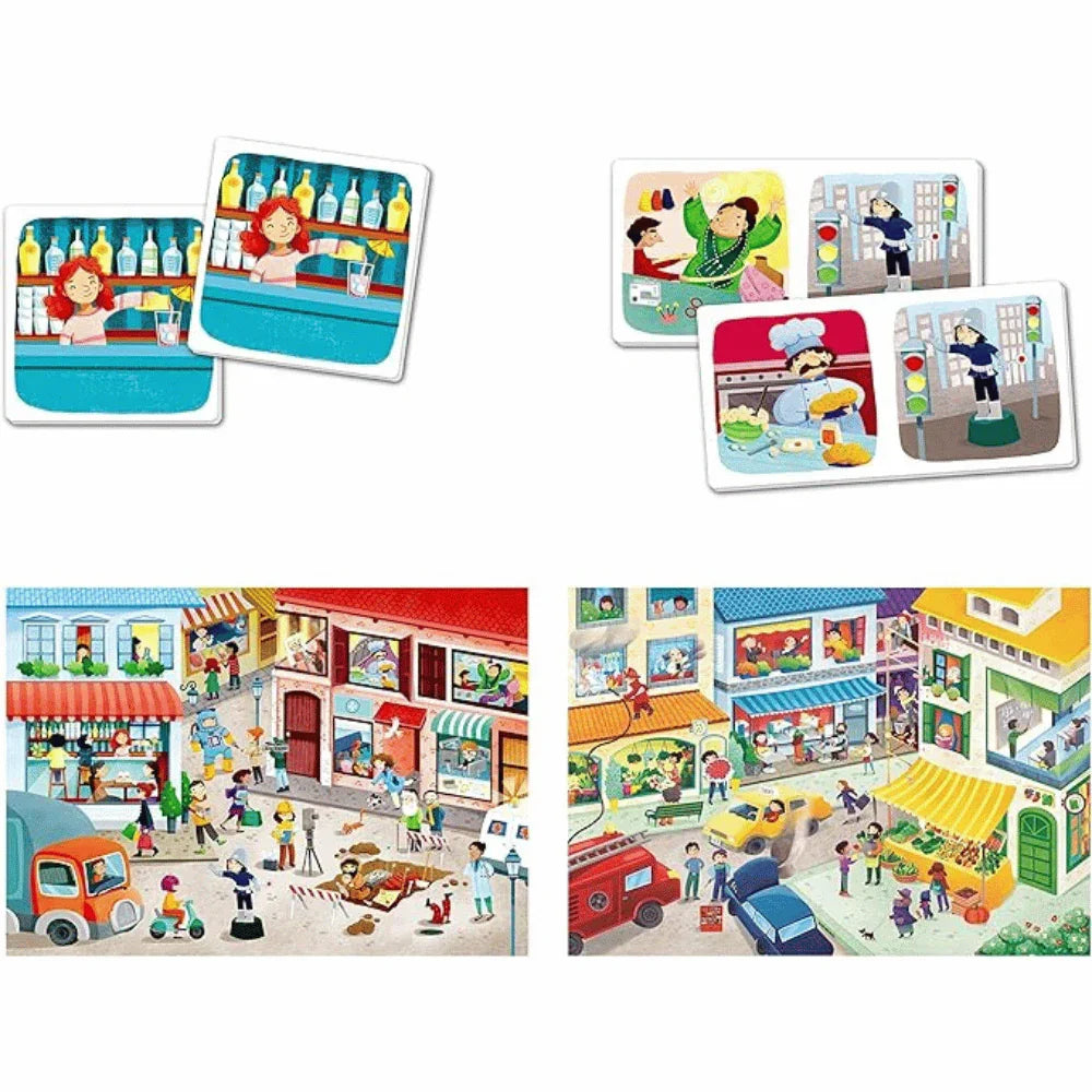 Superkit Memo+Domino+ 2 Pzl 30 - Profesiones