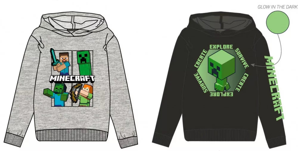 Sweat-shirt Minecraft Explore (6-12 anos)